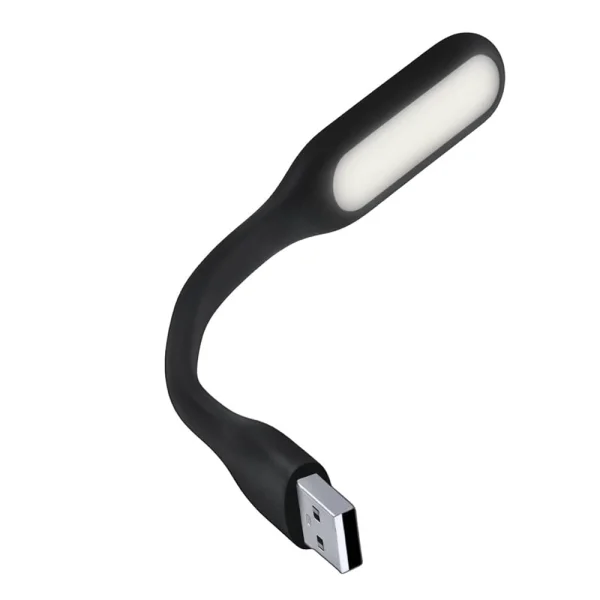 Мини Лампа Silicone USB LED, Черен 2