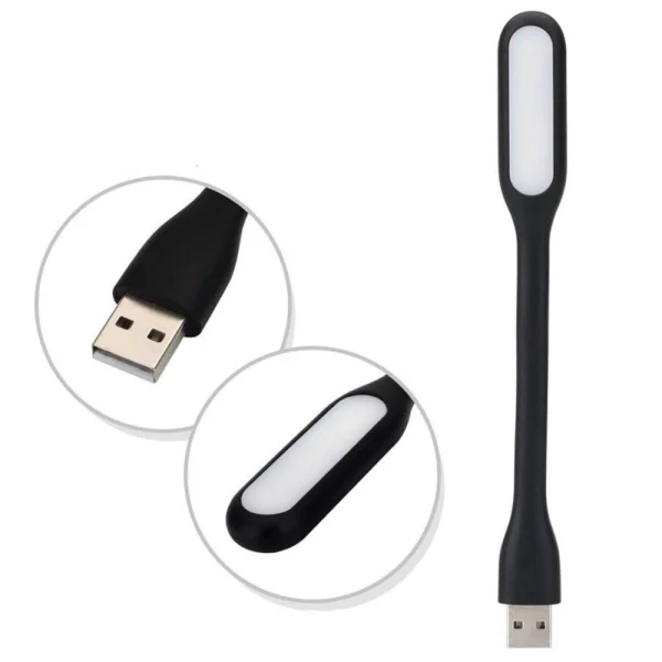 Мини Лампа Silicone USB LED, Черен 4