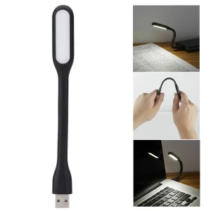 Мини Лампа Silicone USB LED, Черен