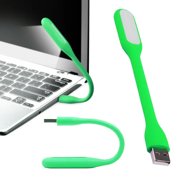 Мини Лампа Silicone USB LED, Зелен 1