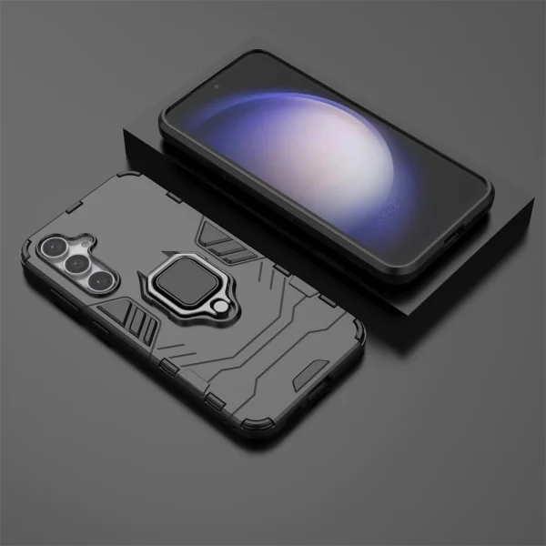 Shockproof Case Kickstand Ring for Samsung Galaxy S23 FE, Black 3