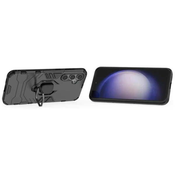 Shockproof Case Kickstand Ring for Samsung Galaxy S23 FE, Black 2