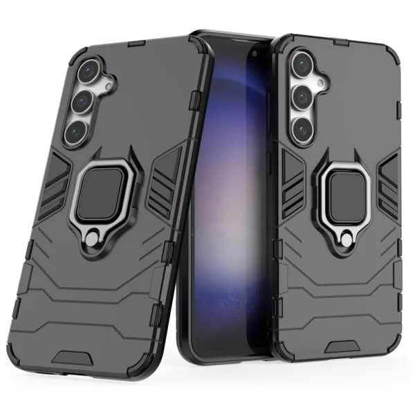 Shockproof Case Kickstand Ring for Samsung Galaxy S23 FE, Black 1