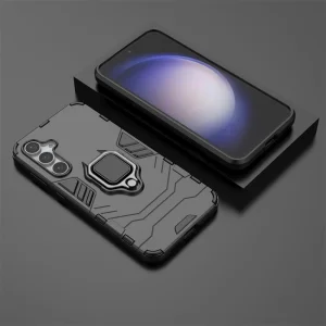 Shockproof Case Kickstand Ring for Samsung Galaxy S23 FE, Black 3