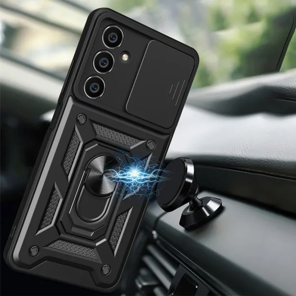 Shockproof case Slide Camera for Samsung Galaxy S23 FE, Black 5