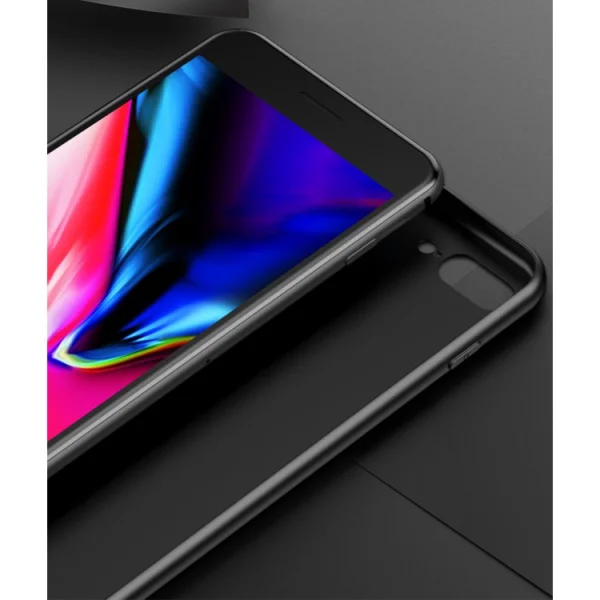 Стъклен гръб Glass за Huawei P40 Lite E/Y7P, Червен- Черен 5