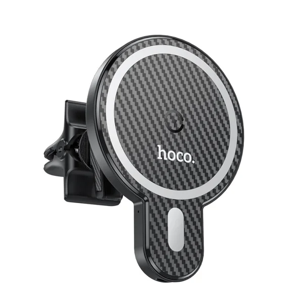 Car holder with wireless charging HOCO CA85, support MagSafe Ultra-fast, Black 1