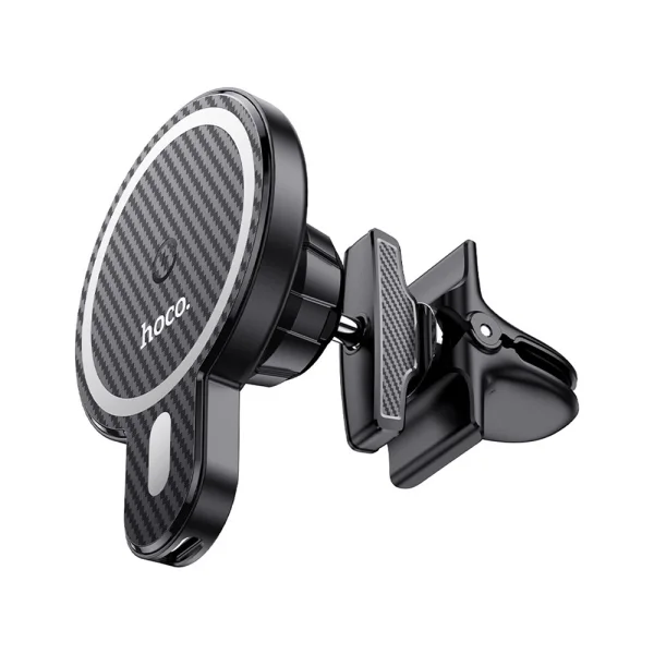 Car holder with wireless charging HOCO CA85, support MagSafe Ultra-fast, Black 2