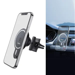Car holder with wireless charging HOCO CA85, support MagSafe Ultra-fast, Black 4