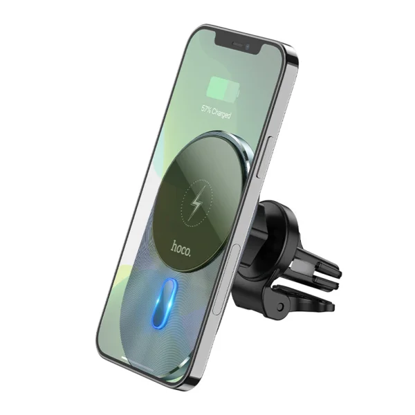 Поставка за кола с безжично зареждане HOCO CA91, support MagSafe charging Magic, Сив 2