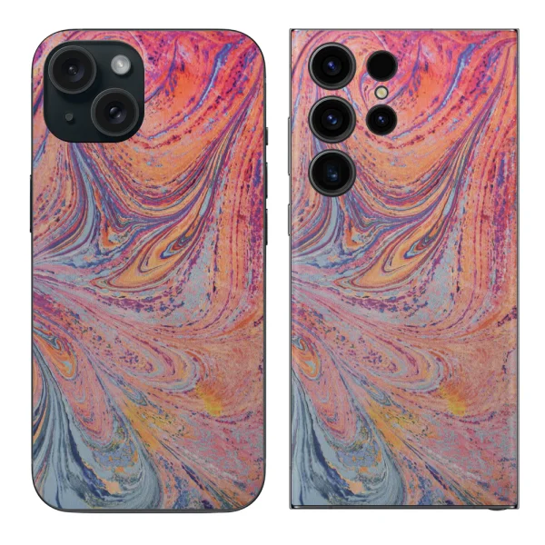 Cut Film Phone Protector (Back), Abstract Colors 1