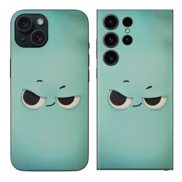 Cut Foil Protector for Phone (Back), 3D Eyes 1