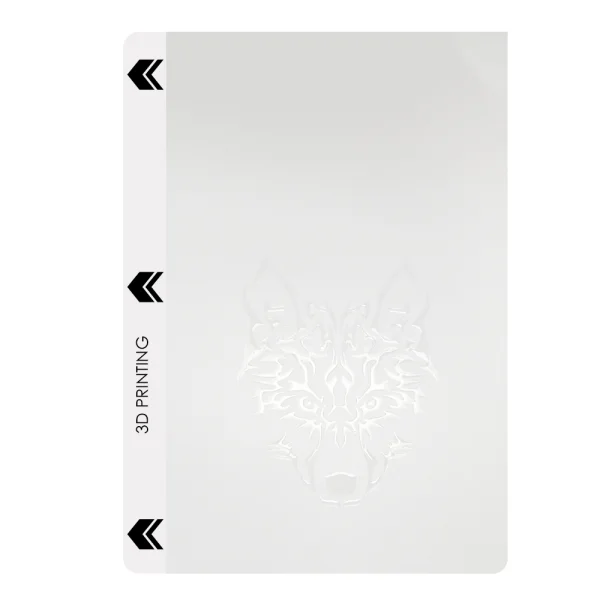 Custom Cut Phone Skin Protector (Back), Transparent Wolf 2