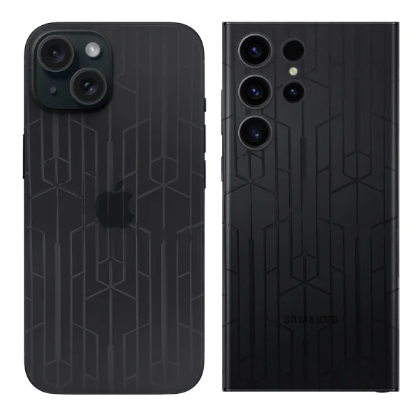 Cut Foil Phone Protector (Back), colorless lines 1