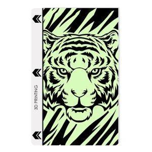Custom Cut Phone Foil Protector (Back), phosphorescent, tiger 3