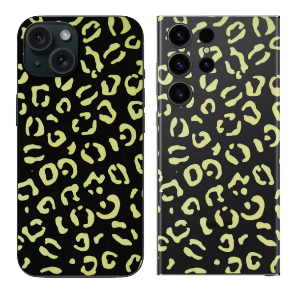 Cut-to-fit Phone Film Protector (Back), phosphorescent, tiger pattern 1