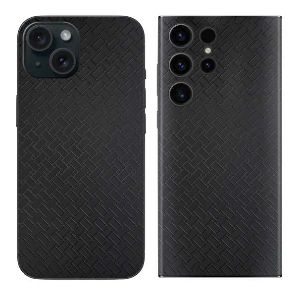 Custom Cut Foil Protector for Phone (Back), Dark Pattern 1