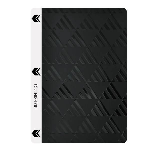 Custom Cut Phone Skin Protector (Back), Black with Triangles 2