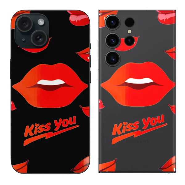 Изрязване Фолио Протектор за телефон (Гръб), 3D Kiss You 1