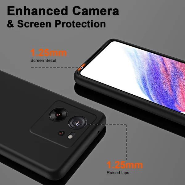 Силиконов калъф LUX за Xiaomi 13T/13T Pro, Черен 3