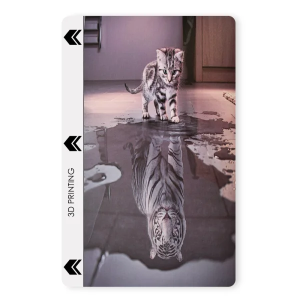 Custom Cut Phone Skin Protector (Back), 3D Tiger Soul 2