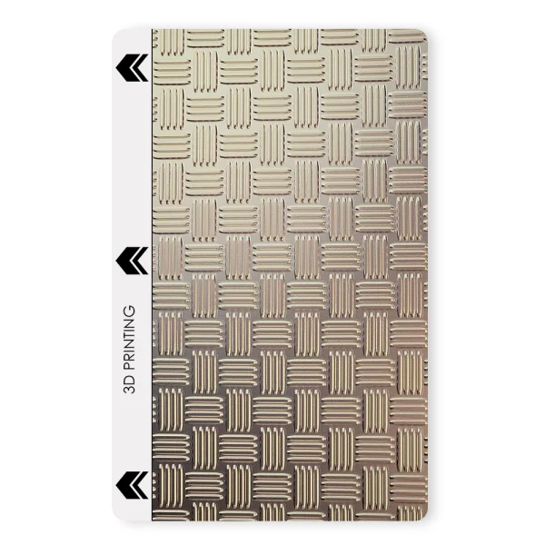 Custom Cut Phone Skin Protector (Back), Cross Pattern 2 3D 2