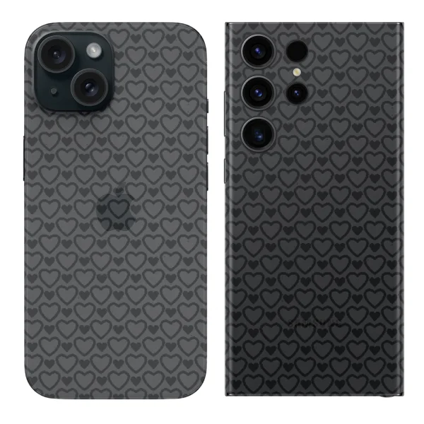 Cut Film Protector for Phone (Back), Transparent Flowers 1