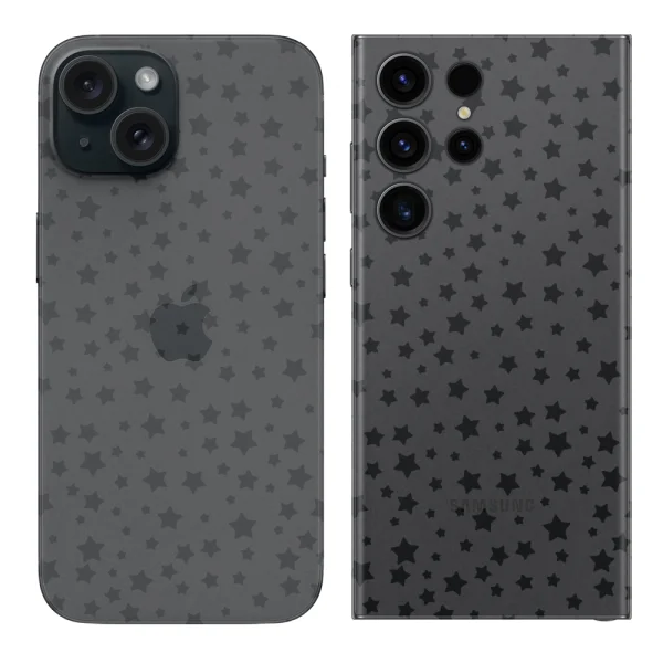 Custom Cut Phone Foil Protector (Back), transparent stars 1