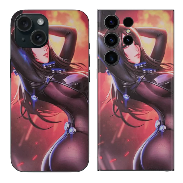 Custom Cut Foil Phone Protector (Back), 3D Reika 1