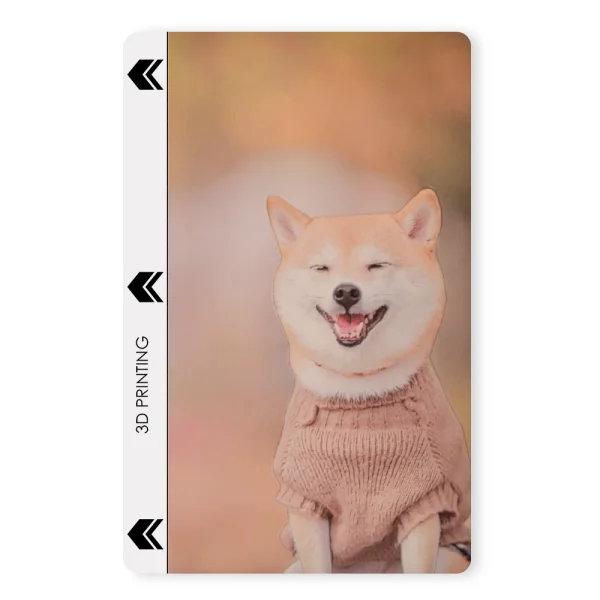 Cut-to-fit Foil Phone Protector (Back), 3D Dog 2