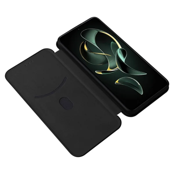 Carbon Book Case for Xiaomi 13T/13T Pro, Black 2