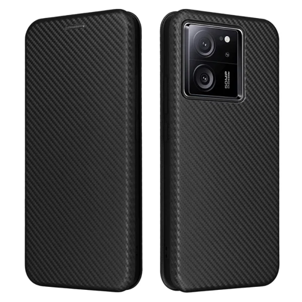 Carbon Book Case for Xiaomi 13T/13T Pro, Black 1