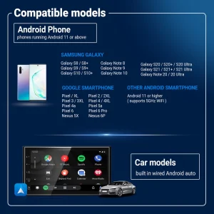 Wireless Carplay Android Auto Adapter CP-79, Blue 5