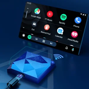 Wireless Carplay Android Auto Adapter CP-79, Blue 3