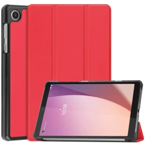 GenTab Book Case for Lenovo Tab M8 Gen 4 Tablet, Red