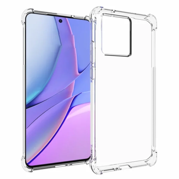 Anti-drop silicone case for Motorola Edge 40 Neo 5G, Transparent 1