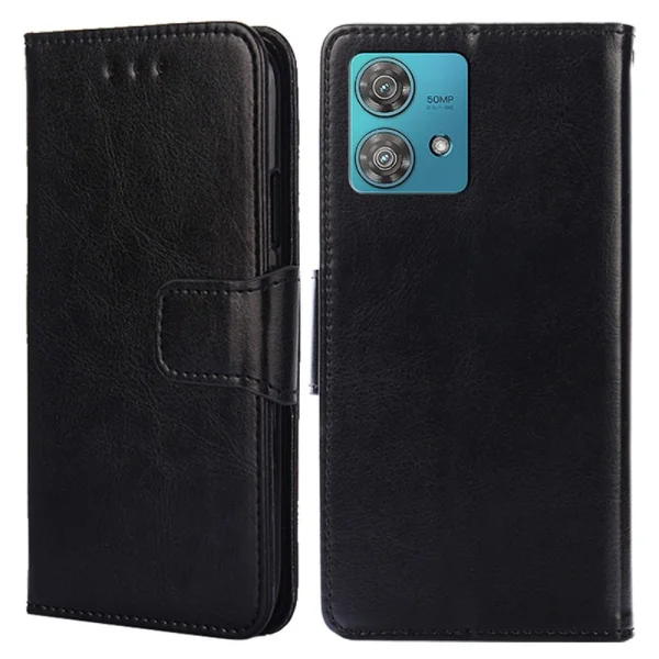 Калъф тефтер Wallet за Motorola Edge 40 Neo 5G, Черен 1