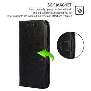 Калъф тефтер Wallet за Motorola Edge 40 Neo 5G, Черен 4