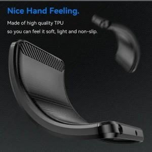 Силиконов Калъф Carbon Fibre Brushed за Motorola Edge 40 Neo 5G, Черен 4