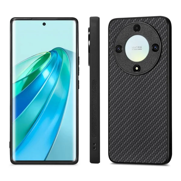 Удароустойчив калъф Carbon Texture за Honor Magic 5 Lite 5G, Черен 2