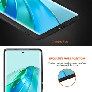 Удароустойчив калъф Carbon Texture за Honor Magic 5 Lite 5G, Черен 4