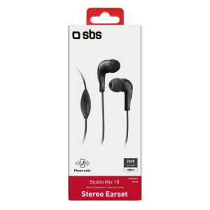 Слушалки с микрофон SBS MIX 10, Jack 3.5mm, Черен 5