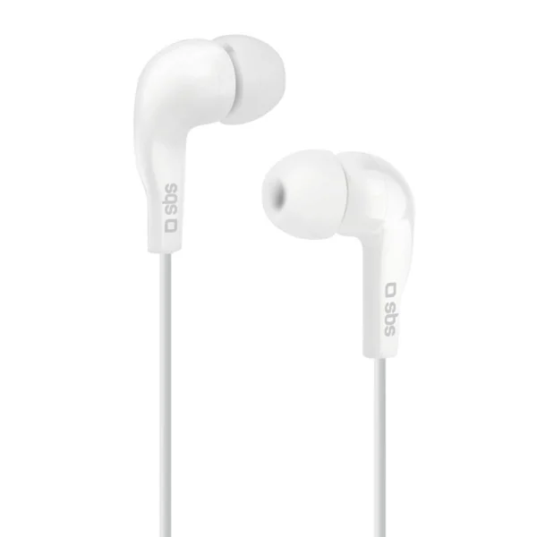 Слушалки с микрофон SBS MIX 10, Jack 3.5mm, Бял 1