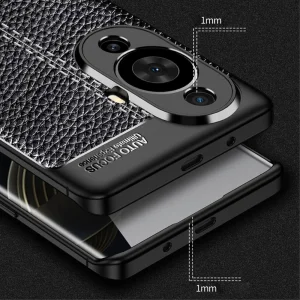 Litchi silicone case for Huawei nova 11 Pro / nova 11 Ultra, Black 4