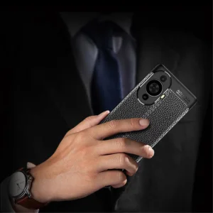 Litchi silicone case for Huawei nova 11 Pro / nova 11 Ultra, Black 5