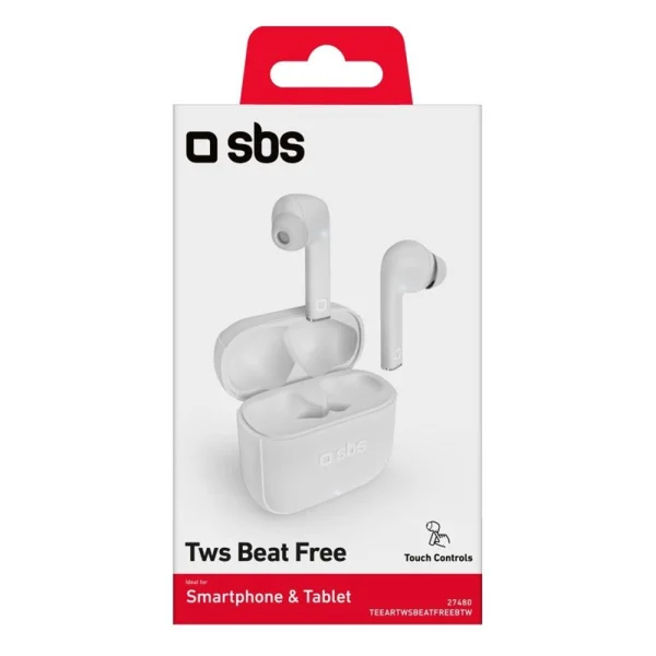 Wireless Headphones SBS BEAT FREE, BLUETOOTH TWS, White 3