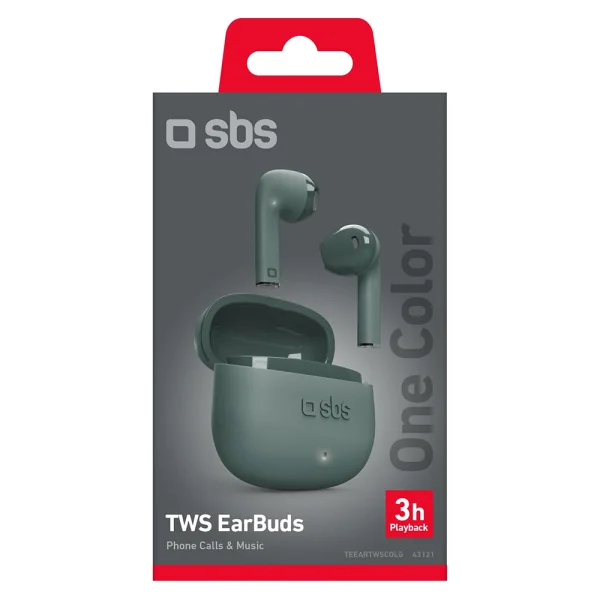 Headphones with microphone SBS ONE COLOR, BLUETOOTH TWS, Green 2