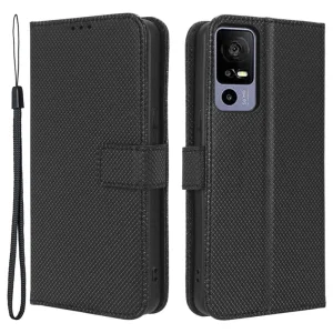 Калъф тефтер Smart Book за TCL 40R, Черен