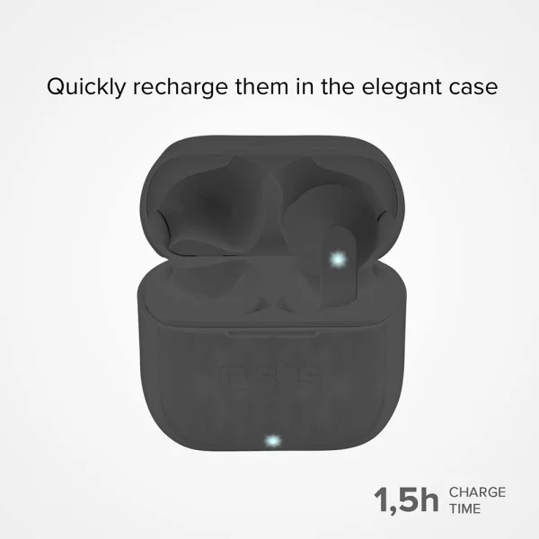 Безжични слушалки SBS AIR FREE, BLUETOOTH TWS, Черен 2