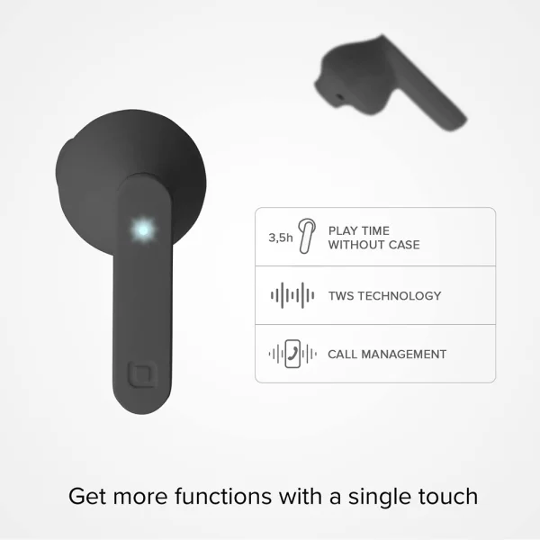 Безжични слушалки SBS AIR FREE, BLUETOOTH TWS, Черен 3